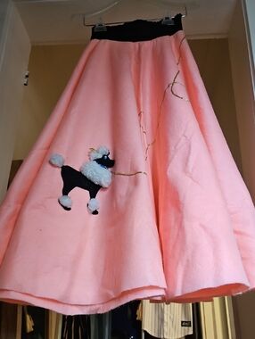 Vintage Pink Poodle Skirt